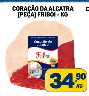 Dom Atacadista Coracao da Alcatra friboi 1kg oferta