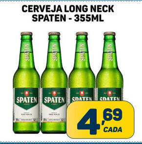 Dom Atacadista Cerveja Long Neck Spaten 355ml oferta