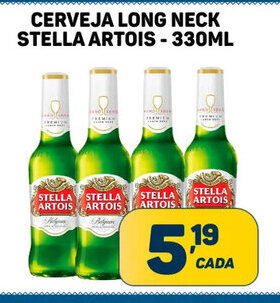 Dom Atacadista Cerveja Long neck Stella Artois 330ml oferta