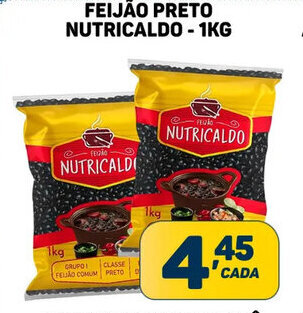 Dom Atacadista Feijao Preto Nutricaldo 1kg oferta