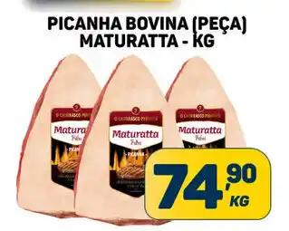 Dom Atacadista Picanha Bovina peca Maturatta 1kg oferta