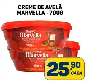 Dom Atacadista Creme de Avela Marvella 700g oferta