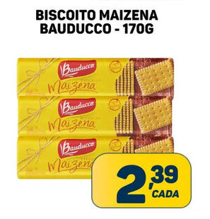 Dom Atacadista Biscoito Maizena Bauducco 170g oferta