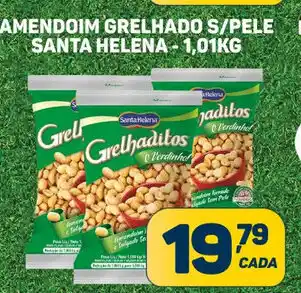 Dom Atacadista Amendoim Grelhado s/ pele Santa Helena 1.01kg oferta