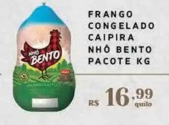 Empório Bahamas Frango congelado caipira nhô bento pacote oferta