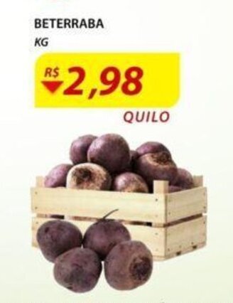 Assaí Atacadista Beterraba 1kg oferta