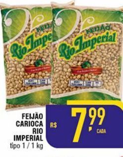 Mercantil Rodrigues Feijão carioca rio imperial tipo 1 / 1 kg oferta