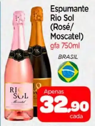 Espumante Rio Sol (Rose/ Moscatel) 750ml