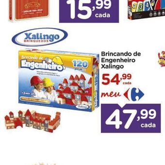 Carrefour Brincando de engenheiro xalingo oferta