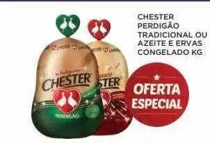 Apoio Mineiro Chester perdigão tradicional ou azeite e ervas congelado oferta