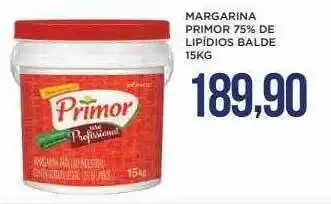 Apoio Mineiro Margarina primor 75% de lipidios balde oferta
