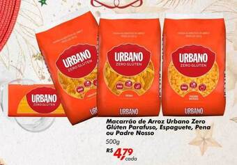 Big Box Macarrão de arroz urbano zero glúten parafuso, espaguete, pena ou padre nosso oferta