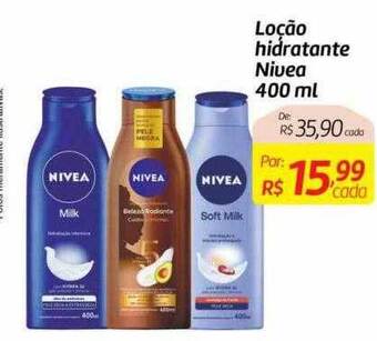Comper Loção hidratante nivea oferta