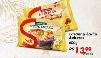 Big Box Lasanha sadia sabores oferta