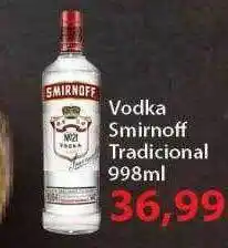 Chama Supermercados Vodka smirnoff tradicional oferta