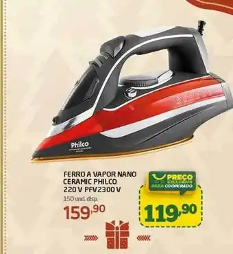 Ferro a vapor nano ceramic philco 220v pfv2300v