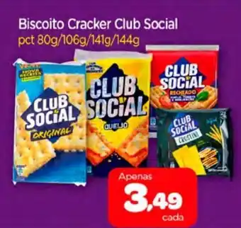Nordestão Biscoito Cracker Club Social oferta