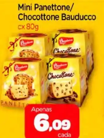 Nordestão Mini Panettone/ Chocottone bauducco 80g oferta