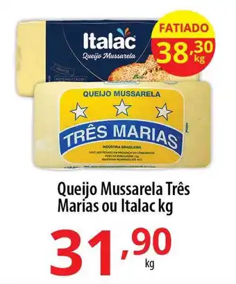 Akki Atacadista Queijo mussarela três marias ou italac oferta