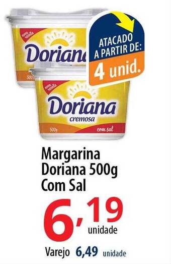 Margarina doriana com sal