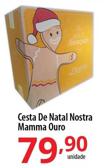 Akki Atacadista Cesta de natal nostra mamma ouro oferta
