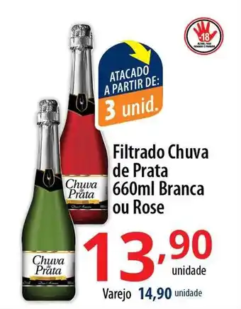 Filtrado chuva de prata branca ou rose