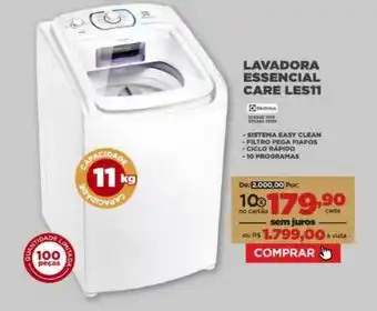 Móveis Simonetti Lavadora essencial care les11 oferta