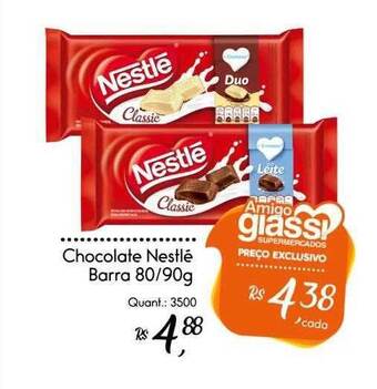 Giassi Supermercados Chocolate nestlé barra oferta