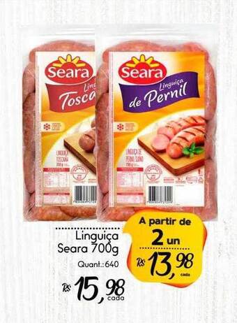 Giassi Supermercados Linguiça seara oferta