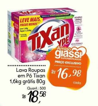 Giassi Supermercados Lava roupas em pó tixan oferta