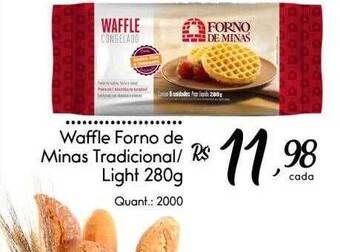 Giassi Supermercados Waffle forno de minas tradicional light oferta