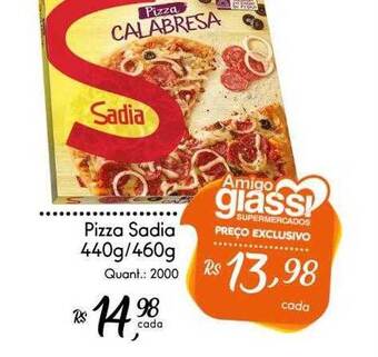 Giassi Supermercados Pizza sadia oferta