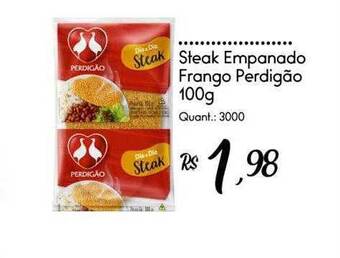Steak empanado frango perdigão