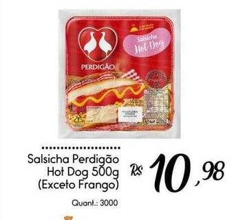 Giassi Supermercados Salsicha perdigão hot dog oferta