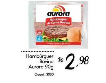 Giassi Supermercados Hambúrguer bovino aurora oferta