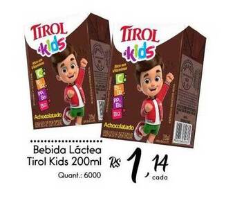 Giassi Supermercados Bebida láctea tirol kids oferta