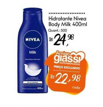 Giassi Supermercados Hidratante nivea body milk oferta