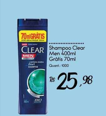 Giassi Supermercados Shampoo clear men oferta