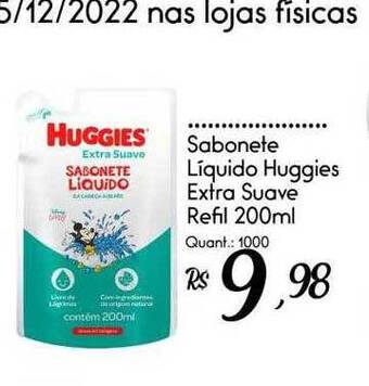 Giassi Supermercados Sabonete liquido huggies extra suave refil oferta