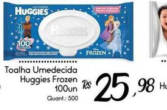 Giassi Supermercados Toalha umedecida huggies frozen oferta