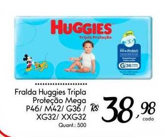 Giassi Supermercados Fralda huggies tripla proteção mega oferta