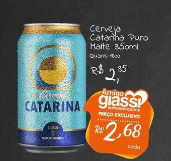Giassi Supermercados Cerveja catarina puro malte oferta