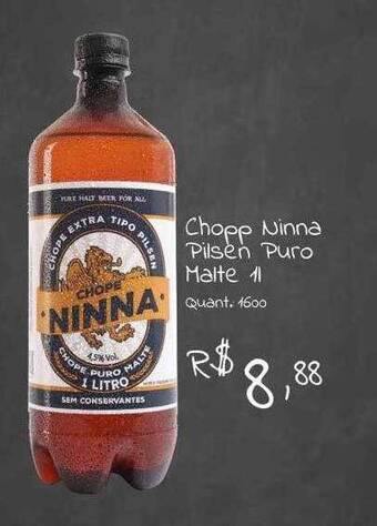 Giassi Supermercados Chopp ninna pilsen puro malte oferta