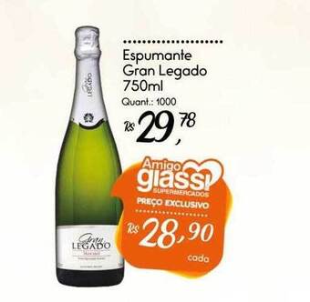 Giassi Supermercados Espumante gran legado oferta