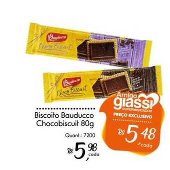 Giassi Supermercados Biscoito bauducco chocobiscuit oferta