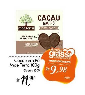 Giassi Supermercados Cacau em pó mãe terra oferta