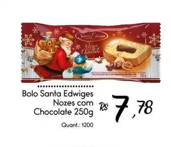 Giassi Supermercados Bolo santa edwiges nozes com chocolate oferta