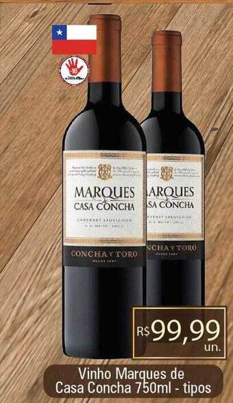 Supermercados Alvorada Vinho marques de casa concha tipos oferta