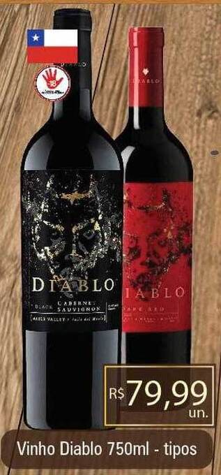Supermercados Alvorada Vinho diablo tipos oferta