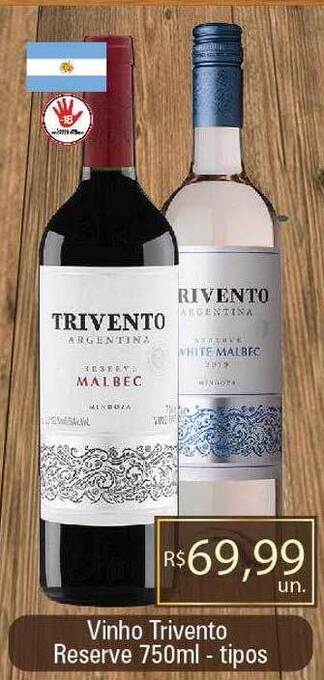 Supermercados Alvorada Vinho trivento reserve tipos oferta